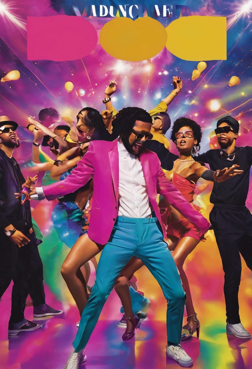 Generate an album cover dance madness