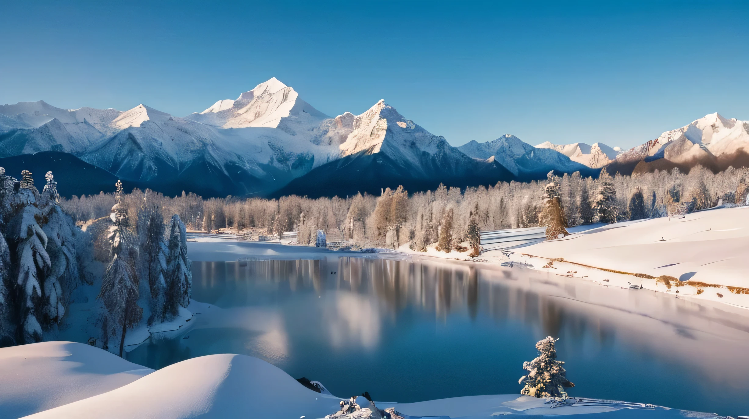 (Masterpiece:1.4, top-quality), ultra hi-res 8k, Himalayas, Snow Scene
