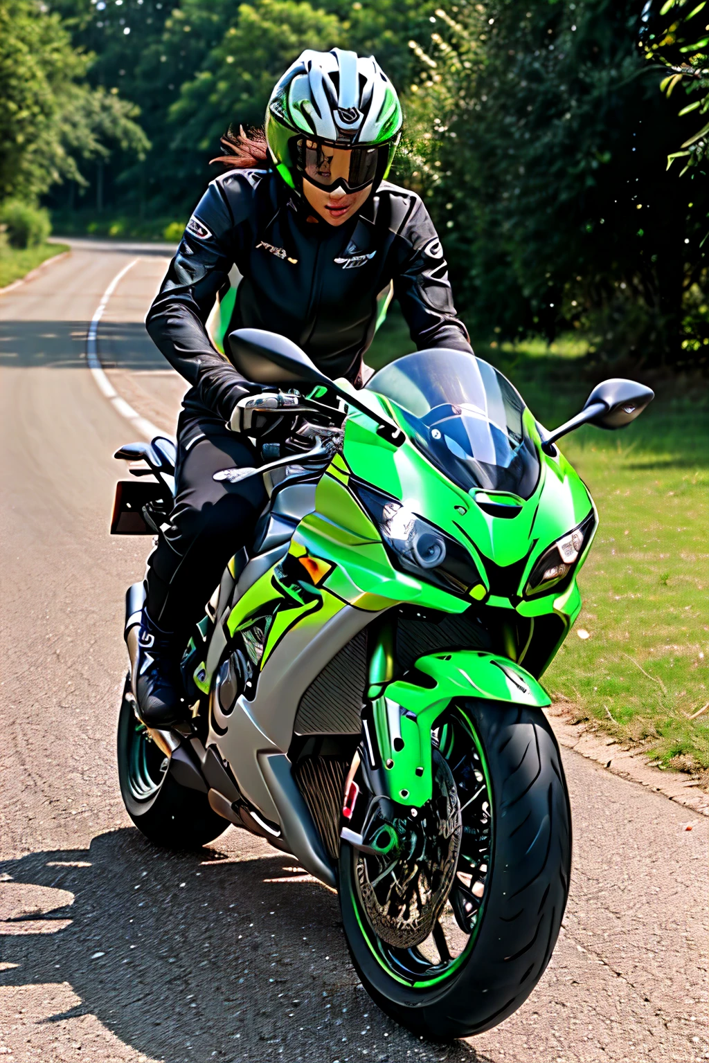Zx10r bike Baground sunsed no mane