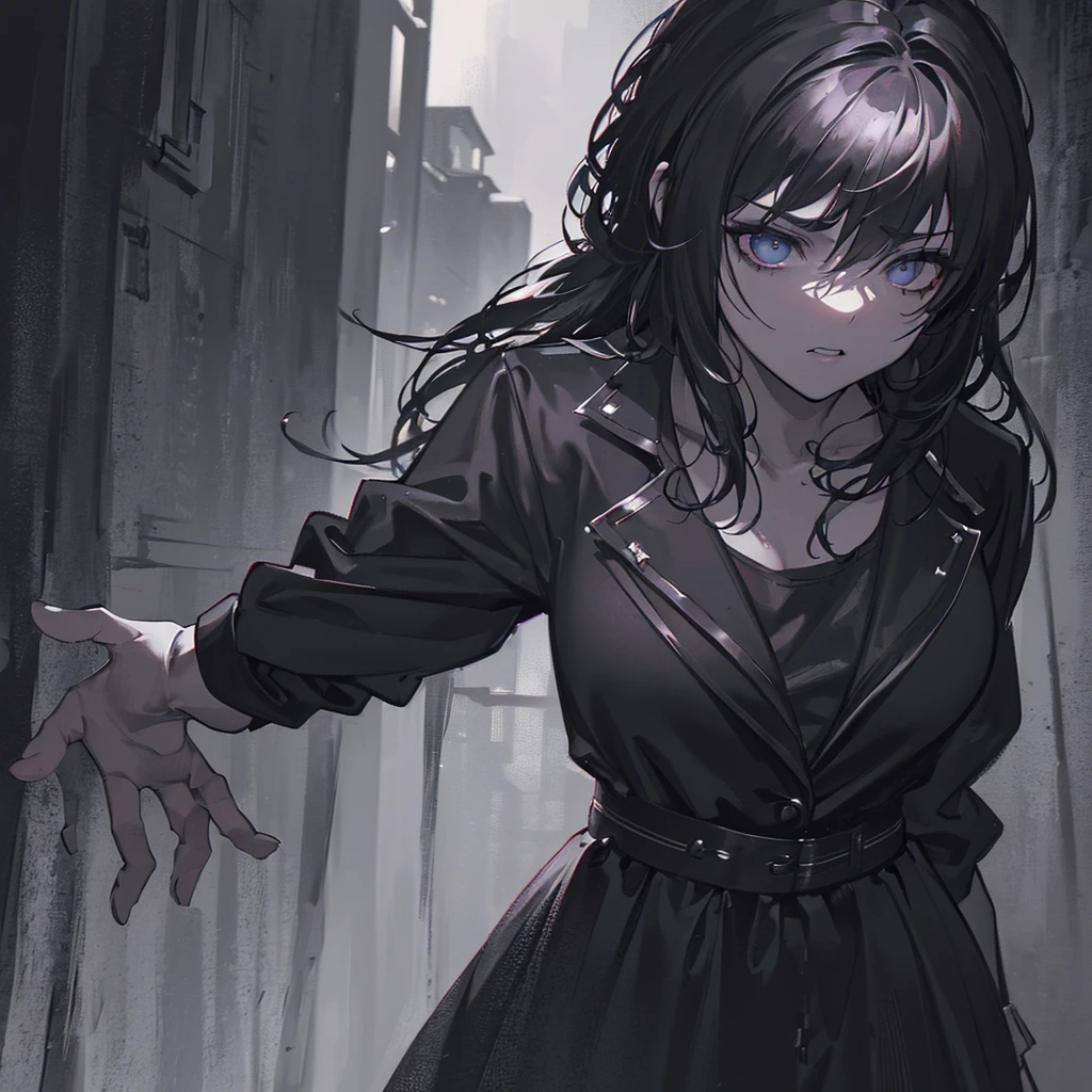 A terrifying serial killer in a dark alleyway, gloomy atmosphere, dramatic lighting, chiaroscuro, moody, ominous, gritty, dramatic shadows, eerie, unsettling, disturbing, (best quality,4k,8k,highres,masterpiece:1.2),ultra-detailed,(realistic,photorealistic,photo-realistic:1.37),cinematic, noir, horror, dark fantasy