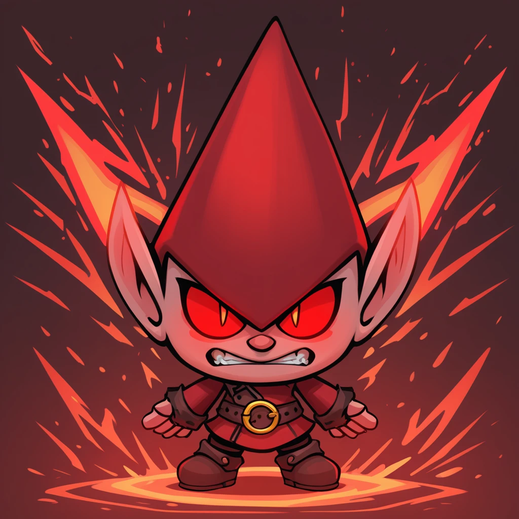 the color of anger is red in gnome art style
