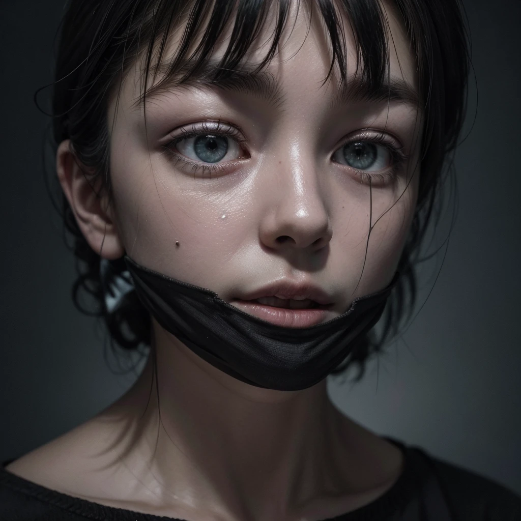 Create an ultra-realistic, abstract art piece that evokes a sense of unease and contemplation. The central focus should be the head and shoulders of a man, but his face must be completely featureless, a smooth, blank surface without any facial features. Make sure the absence of facial features is clearly emphasized, creating a disturbing and uncanny effect.
Behind the faceless man, place an old, vintage television set. The screen should be on, displaying static or a haunting image that adds to the unsettling atmosphere. Surround the scene with symbolic elements, such as broken clocks, fragmented mirrors, and eerie, floating geometric shapes, to represent confusion and disorientation. The background should be deep and shadowy, creating a sense of depth and pulling the viewer into the composition.
Use muted colors and sharp contrasts to enhance the eerie and unsettling mood. The overall scene should provoke thought and emotion, conveying a deep message about identity, anonymity, and the loss of self in a digital age. Create an ultra-realistic, abstract art piece that evokes a sense of unease and contemplation. The central focus should be the head and shoulders of a man, but his face must be completely featureless, a smooth, blank surface without any facial features. Make sure the absence of facial features is clearly emphasized, creating a disturbing and uncanny effect.
Behind the faceless man, place an old, vintage television set. The screen should be on, displaying static or a haunting image that adds to the unsettling atmosphere. Surround the scene with symbolic elements, such as broken clocks, fragmented mirrors, and eerie, floating geometric shapes, to represent confusion and disorientation. The background should be deep and shadowy, creating a sense of depth and pulling the viewer into the composition.
Use muted colors and sharp contrasts to enhance the eerie and unsettling mood. The overall scene should provoke thought and emotion, conveying a deep message
