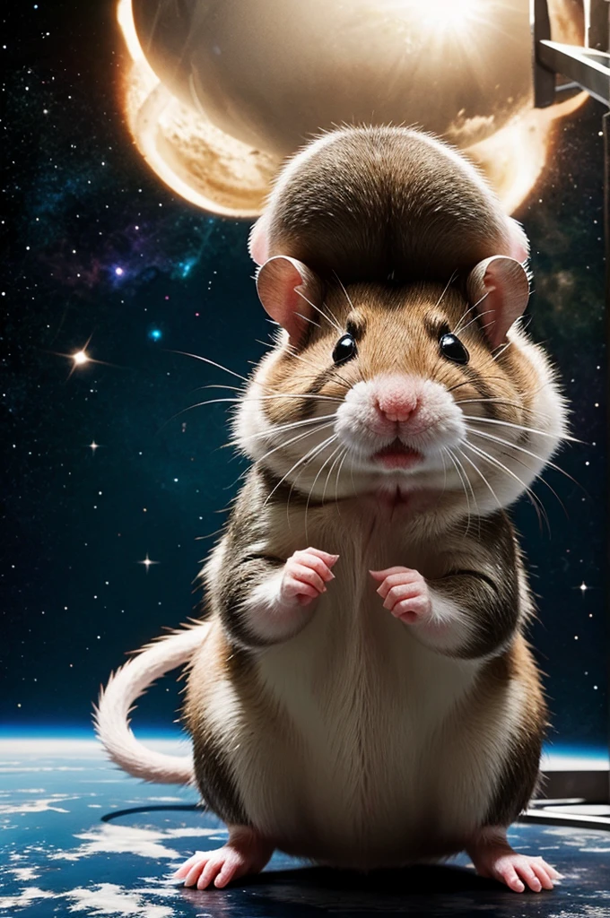 Hamster kombat rat on space