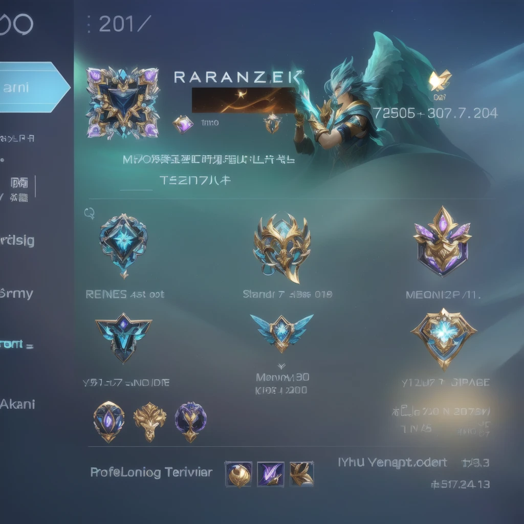 a close up of a screen with a bunch of different items, full protrait, profile, mobile legends, tane skin, listing image, inspired by Henric Trenk, zenra taliyah, by Bernardino Mei, (((mist))), riven, 8 k hg, raziel irl, protrait, full device, very low quality, modern minimalist f 2 0 clean