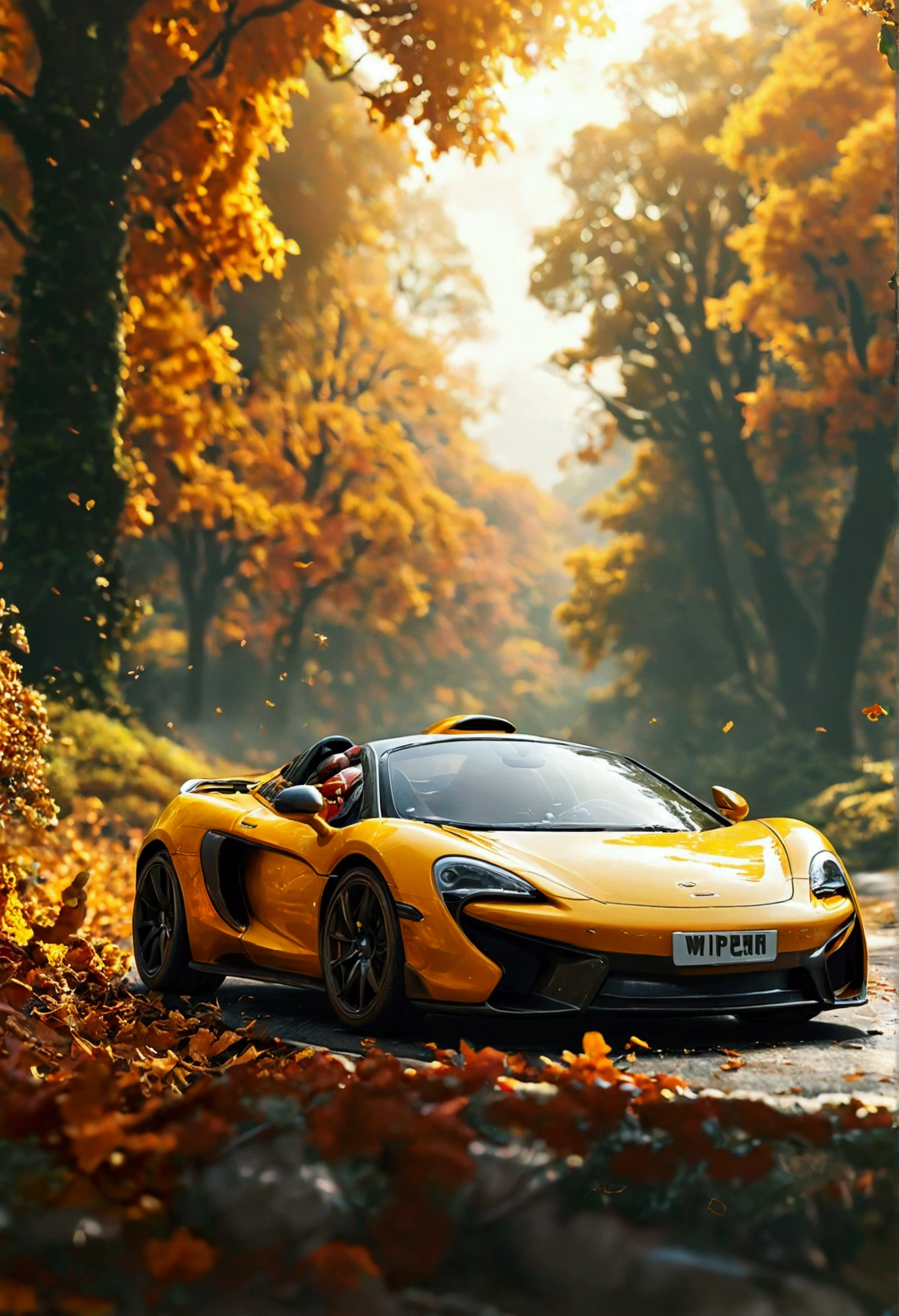 (Winne the pooh) driving a Mclaren