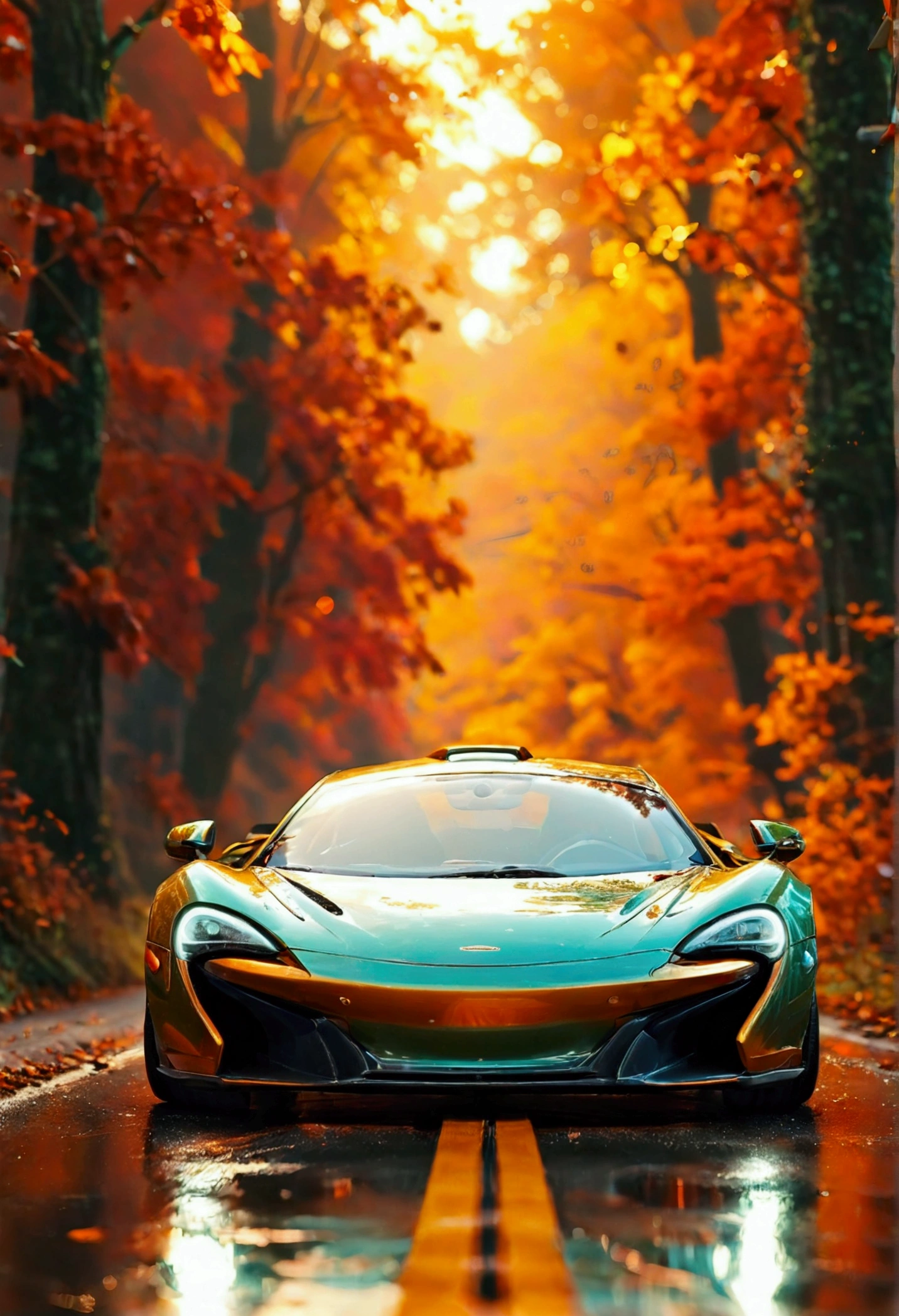 (Winne the pooh) driving a Mclaren