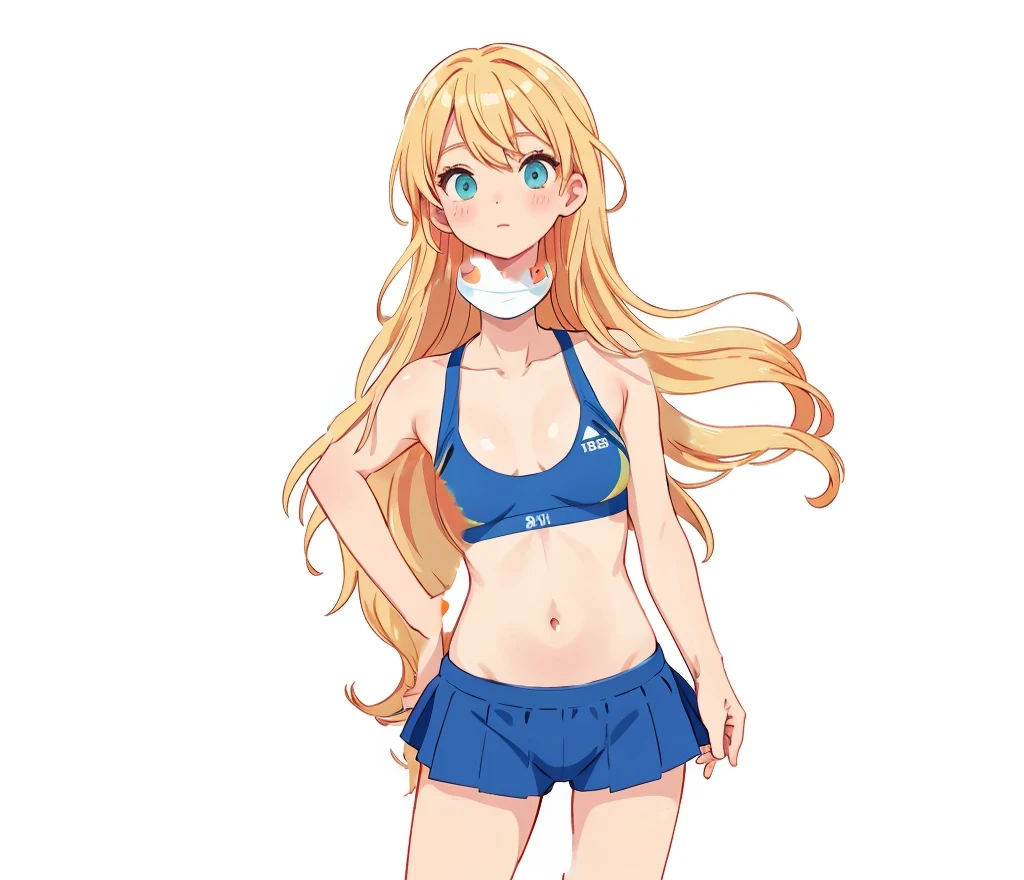dark blue sukumizu, athletic, medium breasts, japanese, sukumizu, facing to the left