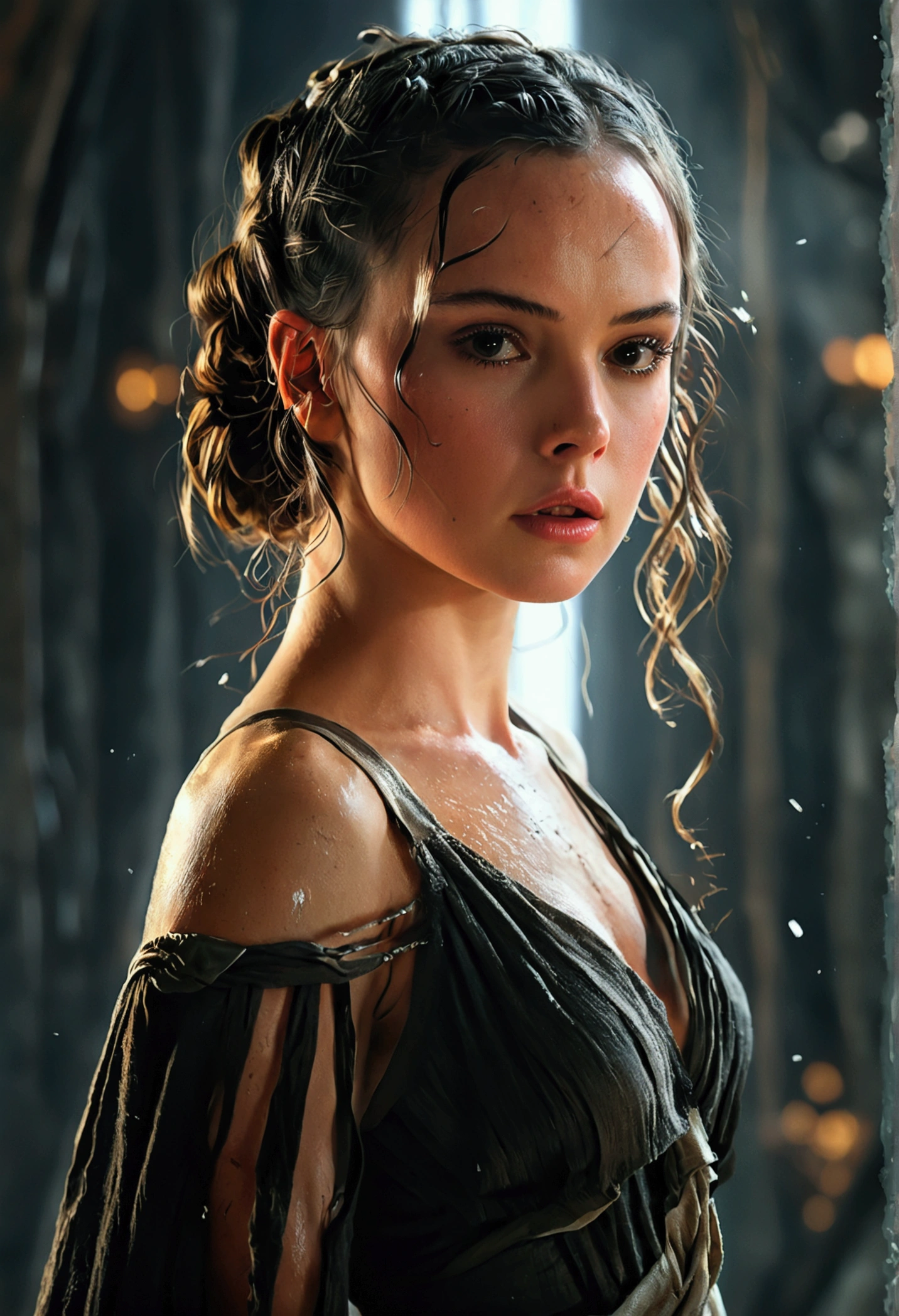 (Rey Skywalker) in an ?????? dress