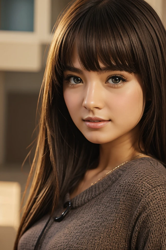 realistic girl, which obeys