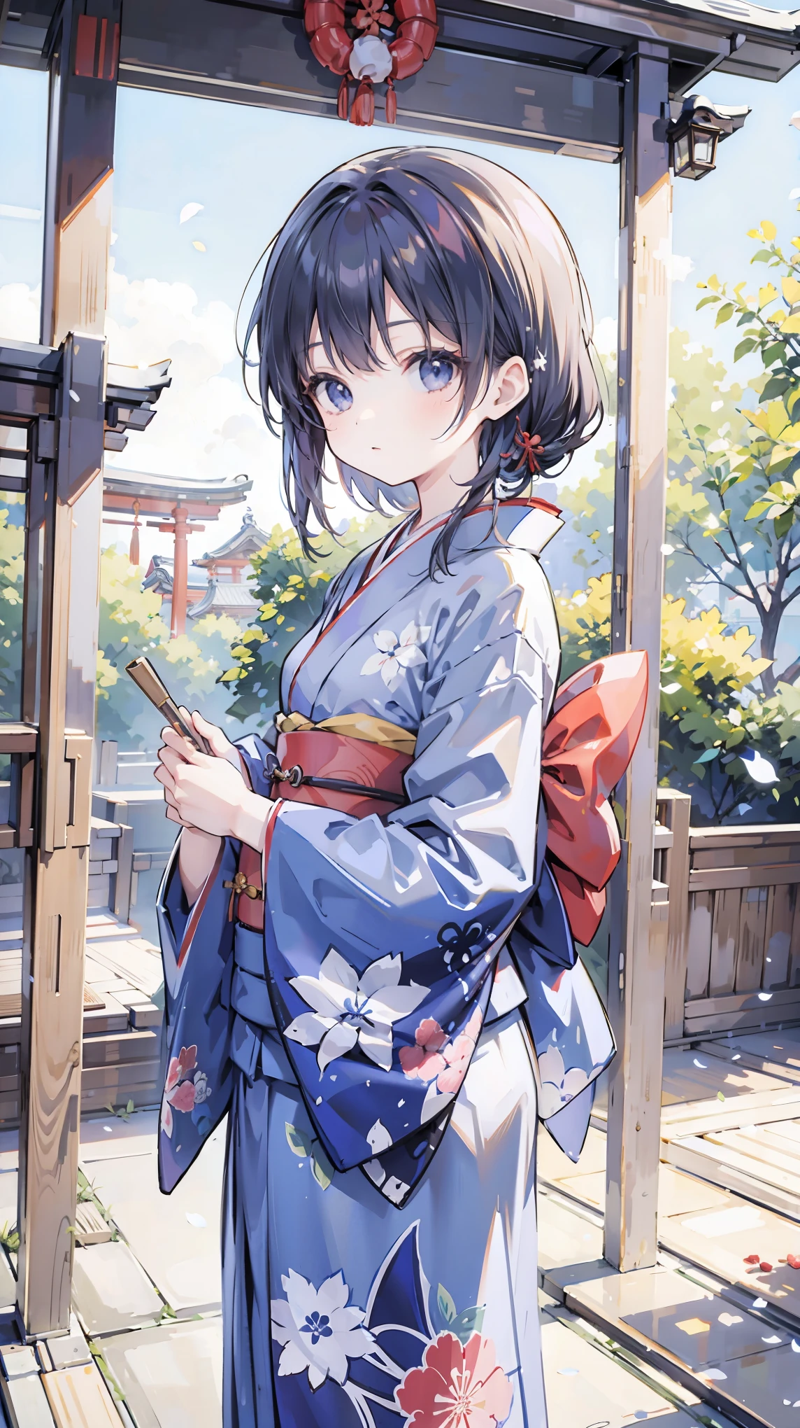 Seiko Matsuzaki,shrine,kimono