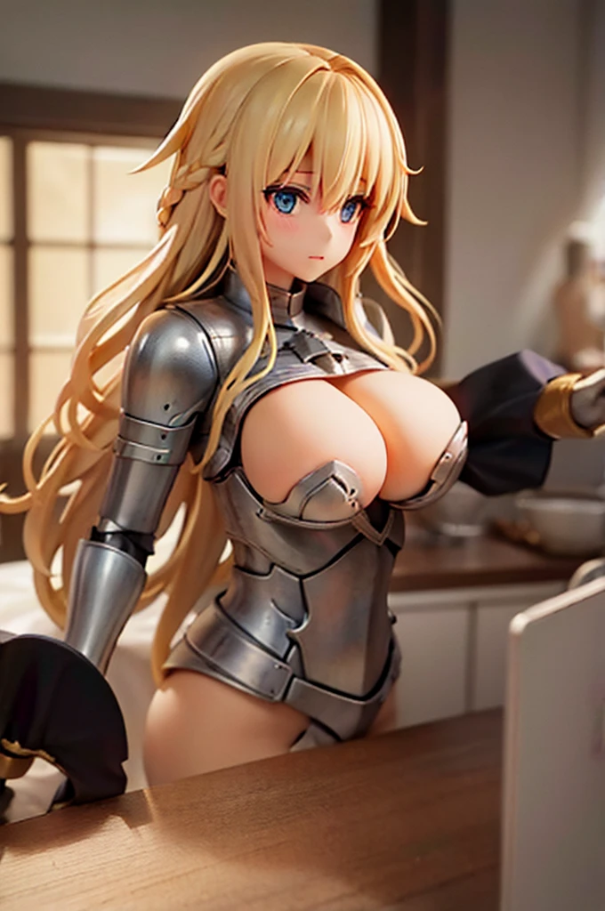 Long blonde　knight　Big Breasts　Shaved