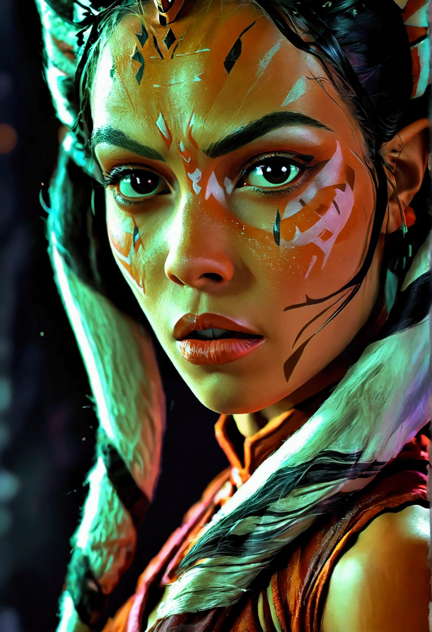  (Star wars Ahsoka) in an erotic dress