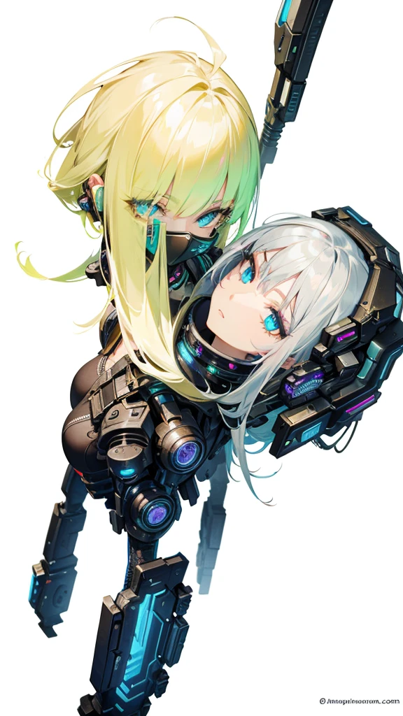 Circular image、(​master piece:1.3)、(top-quality:1.2)、(Ultra-fine illustration:1.2)、(​masterpiece)、hightquality、high-detail、(SOLO: 1.4)、((Round image))、[(White background:1.1): 5]、[(cyberpunked:1): 5]、[(Game Character Portrait:1.2): 5]

{1girll}、{solo}、(((full bodyesbian))、{{{only five fingers}}}、((yellow)) Long (Yellow and (blanche))、Long、full bodyesbian、panthyhose、Look at viewers、From  above、aqua eyes、cyberpunked、Fantasyart、photoRealstic、动态照明、art  stations、poster for、Volumetric lighting、extra detailed face、4 k、Award-winning、Hyperrealist、