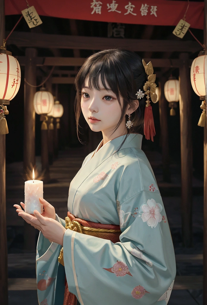 Highest quality, Himiko in detail, Queen of Yamataikoku in Japan in the 3rd century。彼女は地位とgod秘的な力を反映している.、wear traditional ceremonial clothing with elaborate patterns and decorations。Roomy robes、Decorated headdress、Wearing ceremonial jewelry。background、god社、torii、Or it could include elements of ancient Japan, such as the jungle.、静かでgod秘的な自然を描写。Her expression is calm and dignified.、Represents wisdom and authority。Scenes from the ceremony、In the starry sky、正面を向いてlooking at the cameraでPrayerしてください、Facing forward、god様god々alone、god様 、Earrings、Droopy eyes、Droopy eyes、Tear bags、god様、god々Shining light、background光と炎、background光と炎解剖学的に正しい:1.3),(8K, High resolution:1.2)、Dragon、the dragon wraps around、background龍と炎、Calm colors, Hundreds of ghosts, Ghost Style、真Facing forward、Prayerをする、toriiがある、god社、Shrine maiden、Like Himiko、god様のWind貌、Achievement、hair ornaments、Scenes from the ceremony、In the starry sky、looking at the cameraでPrayer、Facing forward、god様god々alone、god様 、Earrings、魅惑的でgod秘的なシーン, god秘的な光を放つ複雑な魔法陣. 円にはアジアWindのシンボルや模様が描かれている, Surrounded by candles and incense. And the shrine maiden, 伝統的な日本のgod道の巫女, Stand in the center with open arms. Her hair is decorated with delicate flowers, She is wearing a traditional white kimono with a bright red obi.. The overall atmosphere of the scene is calm and powerful., 古代の知恵と精god的なつながりを感じながら.真Facing forward、Prayerをする、toriiがある、god社、Shrine maiden、Like Himiko、looking at the camera、Prayer、Hair standing on end、Feeling of momentum、強Wind、Wind、龍god様、身体をFacing forward、Ritual bell in hand、Sense of presence、It looks like it's about to move、Hair stands on end、Eyes glow light blue、White Dragon、force、The body is in front and the whole body is visible.、Sense of antiquity
