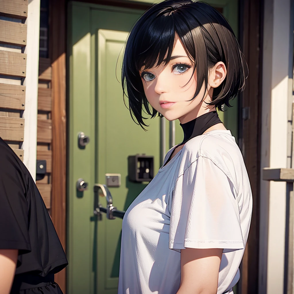 ,girl,Big ,Short Hair