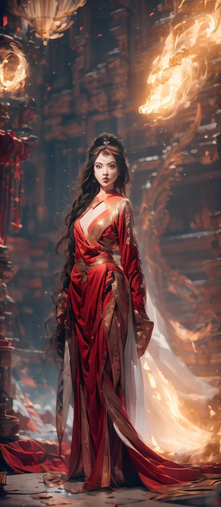 A very beautiful skinny queen ????? with very thin arms ,very thin long skinny legs and very thin waist and massive breast (very big) (show full body from head to foot) (detailed ) (masterpiece) (facial features) beutiful red lips wearing gold jewelleries wearing heels ,stockings