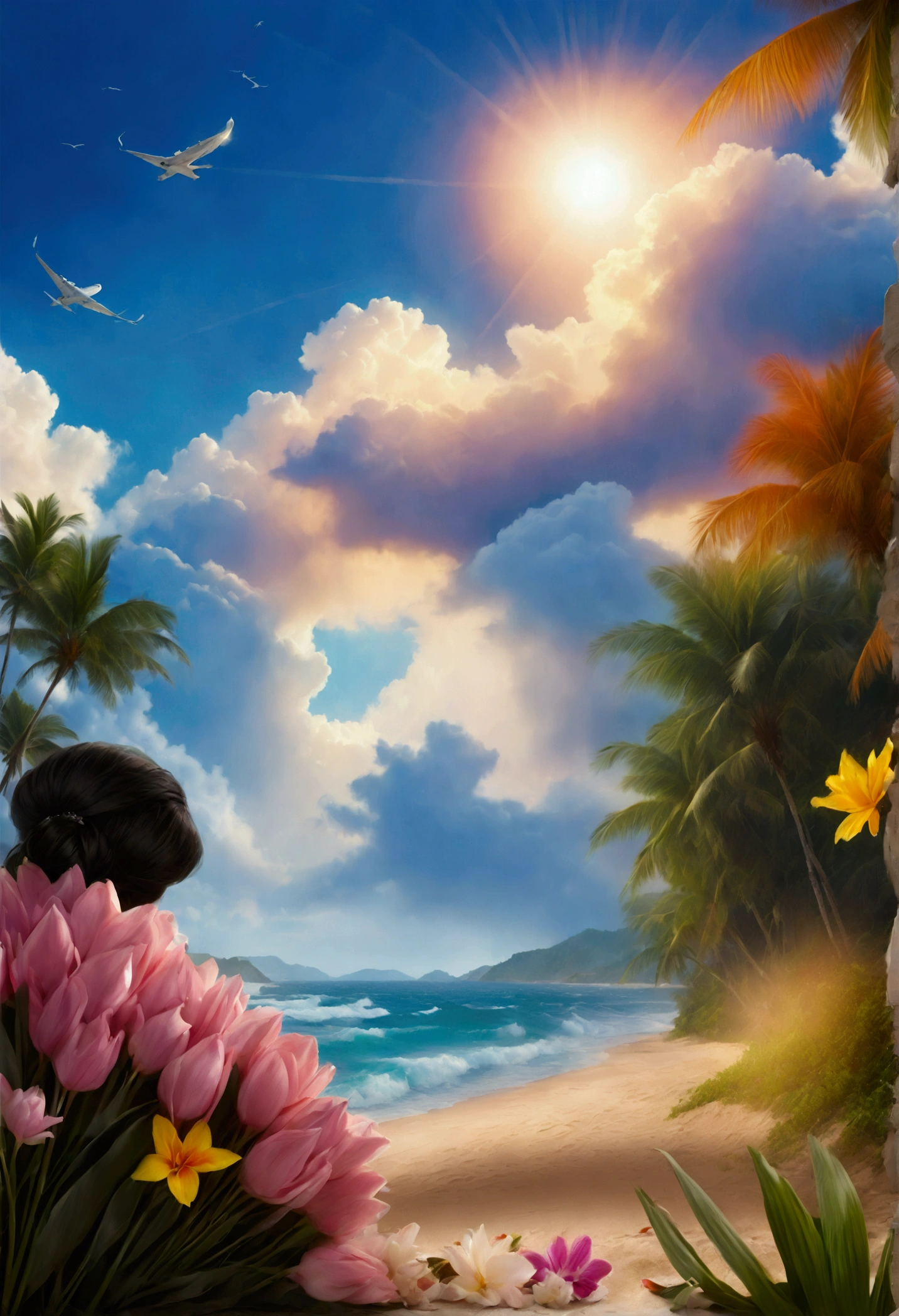 ((Masterpieces with up to 16K resolution:1.6)),Highest quality,it is really amazing,Very detailed,Ultra-high resolution,(Real:1.5),(Realistic:1.5),Increased depth of field,Cinematic Light,
Elegant mature woman,
Long black hair,(Exquisitely detailed face:1.5),Face with a gentle expression,Translucent white skin,Very sensitive skin,Great proportions,Anatomically correct body,
Elegant bikini swimwear,Artistic design,Beautiful and detailed pattern,Detailed fabric texture,Gorgeous necklace,
Coastal landscape at dusk,Dark clouds and dark sky,delay々Continuing sandy beach, Deserted Beach,Dark sea surface,
(Dramatic Angle:1.6),