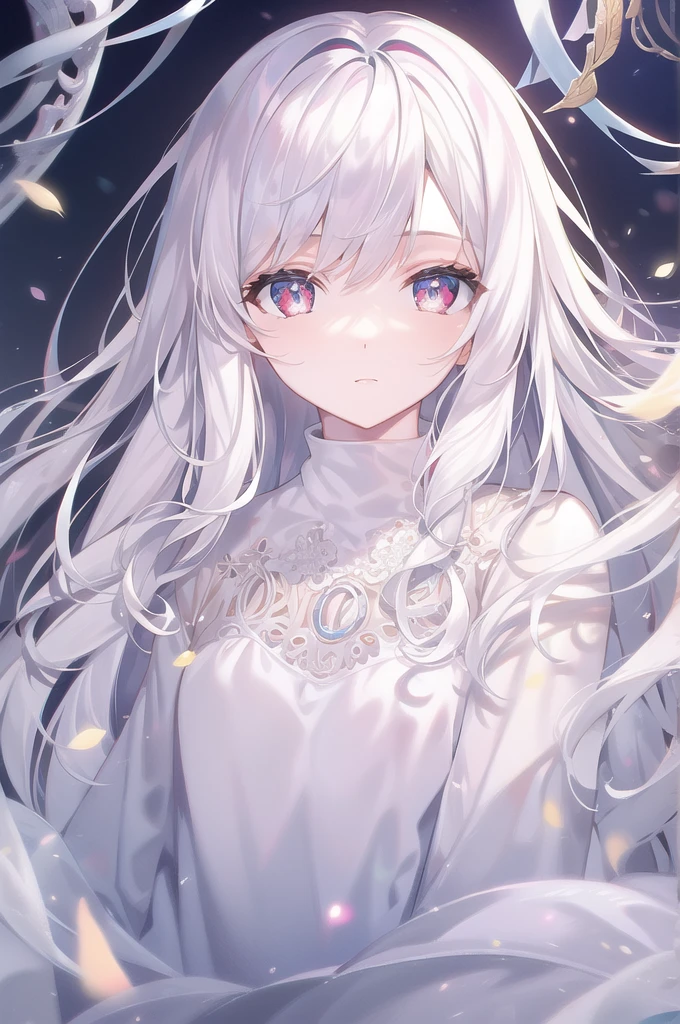((masterpiece, best quality))++, Detailed lighting+,  Detailed hair+, Detail hand+ ,1 girl, Miss, Long hair,   Crimson eyes,  beautiful eyes, young white hair,,(Beautiful white hair:1.5),(Beautiful and delicate eyes),  high resolution+,glass tint, Reflective eyes,   {{angle}} , Very detailed wallpaper, The original, Air bangs，Extremely beautiful CG，black worksuit，Firefly