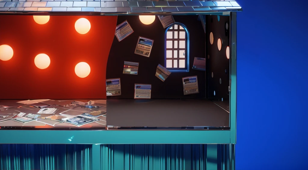 3d render, glossy texture, smooth 3d model, multiple light sources, rim light, sharp post effects render, (glossy plastic texture with multiple big light probe refractions), perfect cgi, smooth silhouette, high intensity refraction, (super glossy material), most beautiful vfx , blue background, plastic refractions, realistic, 4k, high resolution, rim light, photo shoot, commercial photo, profile shot, 4k, rim light, high resolution, 4k, glossy texture, smooth 3d model, multiple light sources, rim light, sharp post effects render, (glossy metallic texture with multiple big light probe refractions), perfect cgi, cgi art created only with gradients, smooth silhouette, high intensity refraction, (super glossy chrome material), most beautiful vfx, blue background, chrome metal refractions, multiple light sources, rim light, sharp post effects render, perfect cgi, digital art, detailed digital art, reflective, best quality, 4k, masterpiece:1.2, ultra-detailed, realistic, vivid colors, dark and moody lighting, The image of the highest quality, ensuring every detail is showcased perfectly. It in 4k resolution, allowing viewers to immerse themselves in the richness of the colors and intricate details. The realistic rendering. under the spotlight, reflecting, high-resolution image, realistic rendering, dark background, and rim light photorealistic The image features three characters standing in front of three houses. The characters are a red-haired mermaid, a purple cat, and an orange dog. They are each holding a yellow maraca
