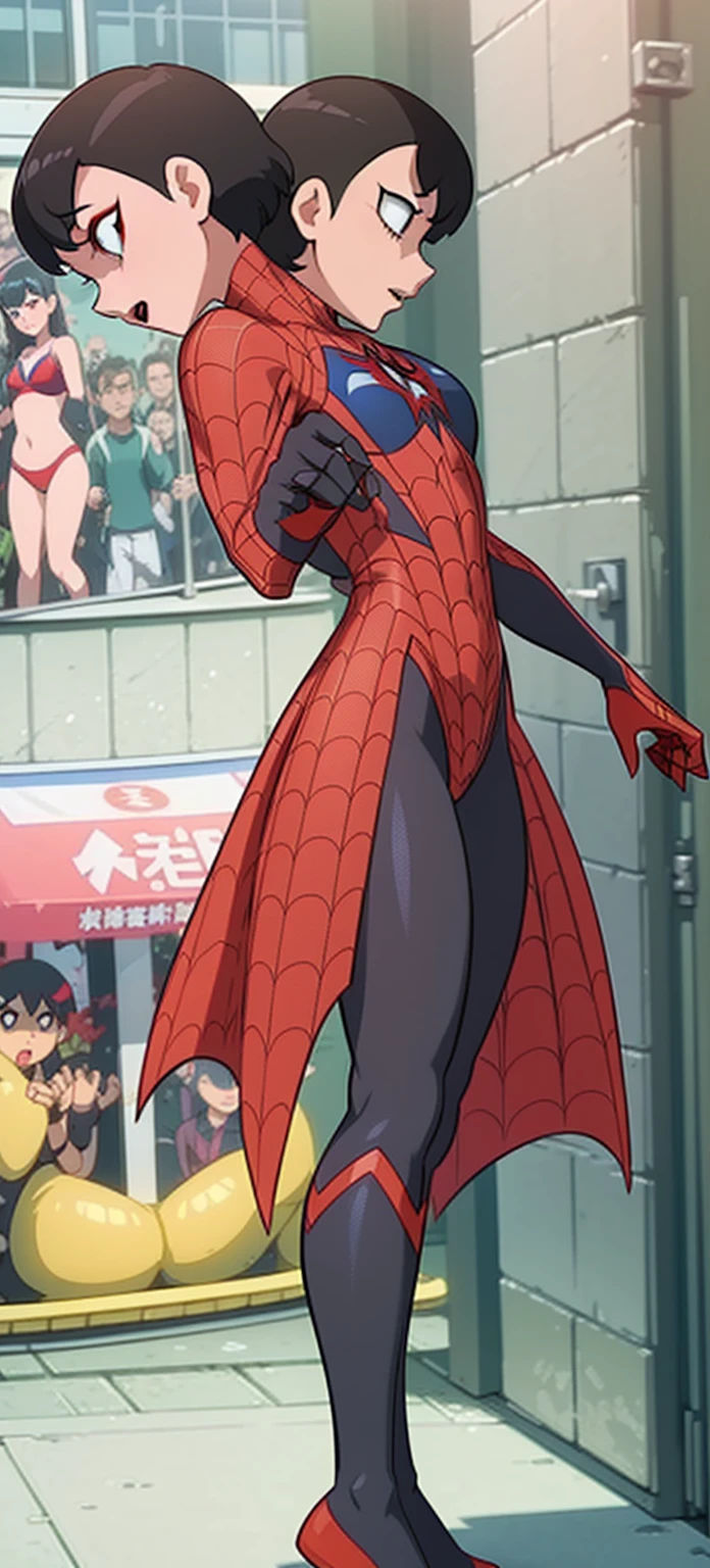 woman spiderman, spider - verse art style, into the spiderverse, spiderverse, into the spider verse, futuristic style spiderman, miles morales!!!, 3840 x 2160, 3840x2160, miles morales, hq 4k wallpaper, rendered in sfm, super detailed render