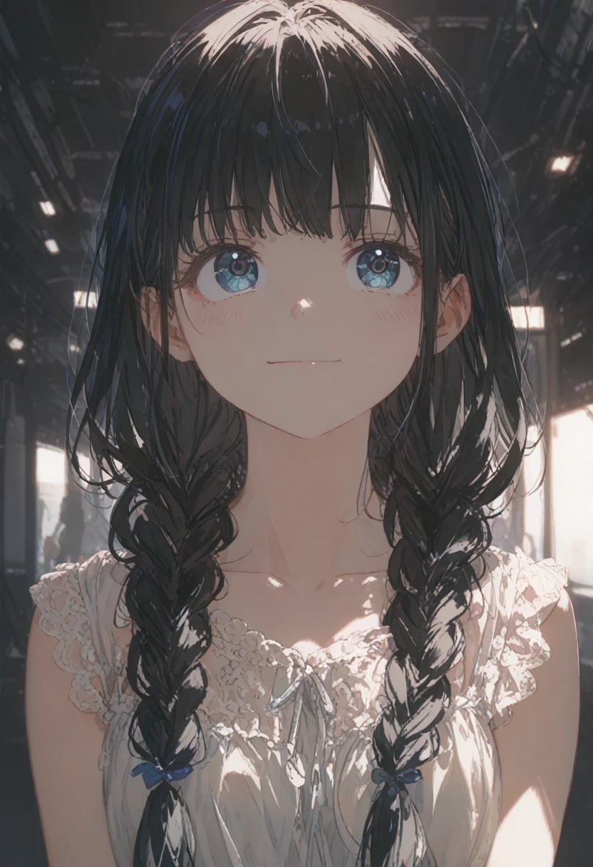 1 Female\(prince,cute,cute,20-year-old,Long braids,Black Hair,Eye color: Ocean blue,、Neon color、Big eyes,Dynamic pose,,Loose-lipped,Wearing a beautiful lace dress,Poolside、panic、smile、Bitter smile、Confused,(Grab her throat),avert your eyes,look up\), BREAK ,background\(city,coastal\), BREAK ,quality\(8K,Highly detailed CG unit wallpaper, masterpiece,High resolution,top-quality,top-quality real texture skin,surreal,Increase the resolution,RAW Photos,highest quality,Very detailed,wallpaper,Cinema Lighting,Ray-tracing,Golden Ratio\),[Browsing Caution]