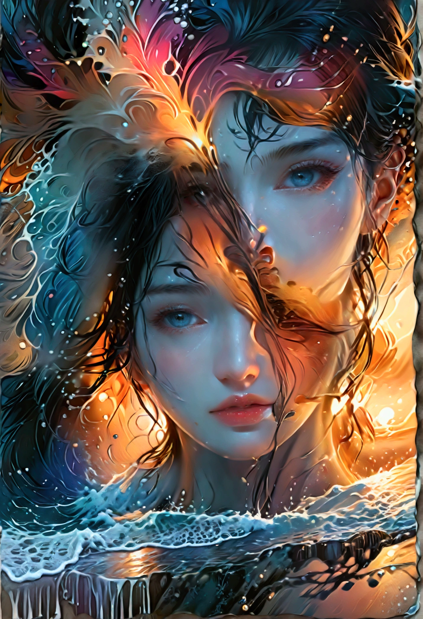 ((Masterpieces with up to 16K resolution:1.6)),Highest quality,it is really amazing,Very detailed,Ultra-high resolution,(Real:1.5),(Realistic:1.5),Increased depth of field,Cinematic Light,
Elegant mature woman,
Long black hair,(Exquisitely detailed face:1.5),Face with a gentle expression,Translucent white skin,Very sensitive skin,Great proportions,Anatomically correct body,
Elegant bikini swimwear,Artistic design,Beautiful and detailed pattern,Detailed fabric texture,Gorgeous necklace,
Coastal landscape at dusk,Dark clouds and dark sky,delay々Continuing sandy beach, Deserted Beach,Dark sea surface,
(Dramatic Angle:1.6),