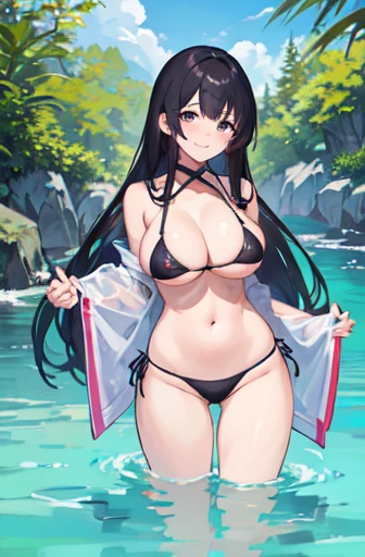 Ayaka Hizuki,bikini,   One Girl, alone, masterpiece, Highest quality,A light smile,Long Hair、Big Breasts