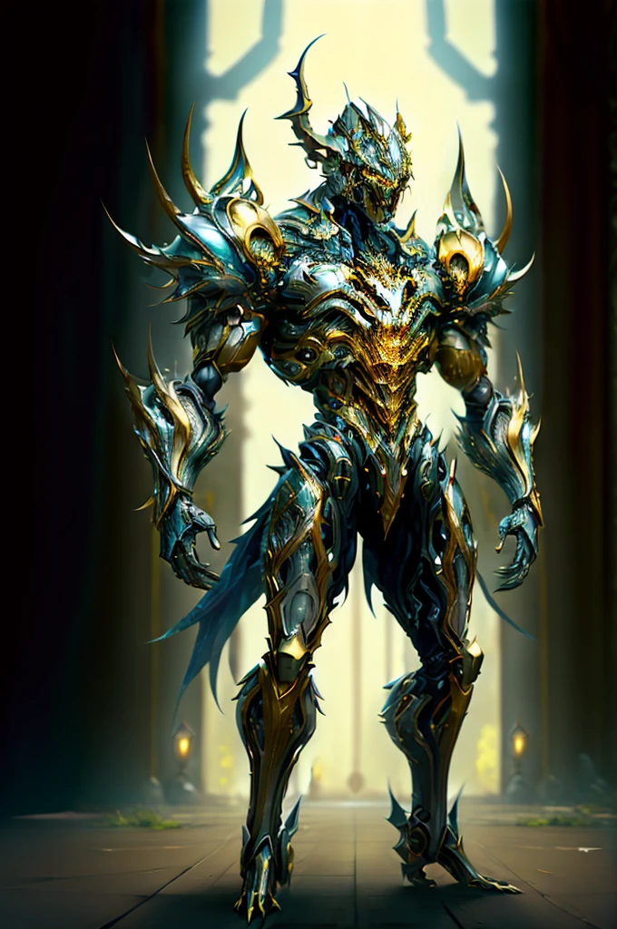 (masterpiece:1.2), best quality, high resolution, unity 8k wallpaper, (illustration:1.0), beautiful detailed, extremely detailed, perfect lighting, extremely detailed CG,glowing eyes,backlighting,armor, wolf concept armor, fake_horns, glowing, full_armor,warframe,humanoid_robot,horns,helmet,mask,sample_background,
looking at the viewer,solo,perspective, full body, realistc whole body silver male knight, dazzling energy, voild, dark magic, pillar of light, machanical hand, negative energy, ultra-detailed, ultra fine painting, extremely delicate, professional, prefect body proporions, golden ratio, anatomically correct, symmetrical face, extremely detailed eyes and face, In a fighting stance, Punch forward,