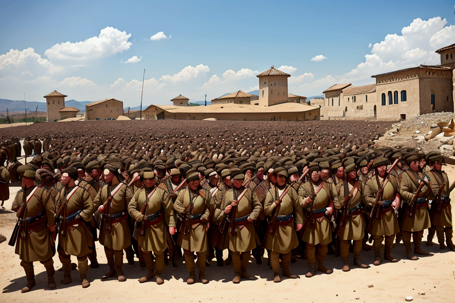 Ottoman army. War