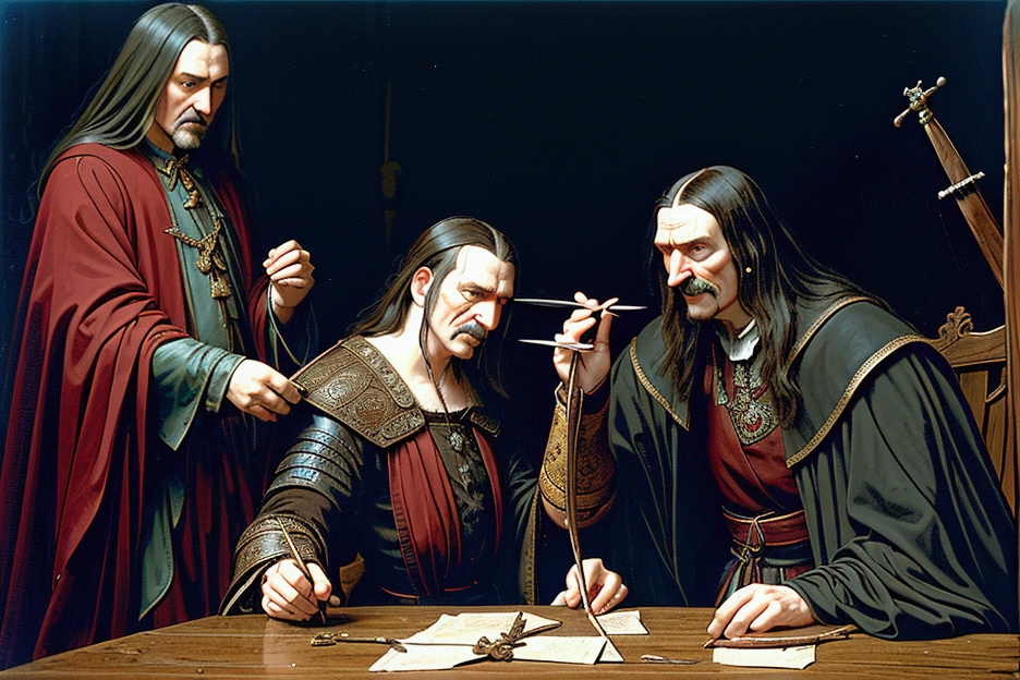 His preferred method of punishment was impalement, a gruesome technique that involved inserting a wooden stake through the victim's body. Historical image. Vlad the Impaler history