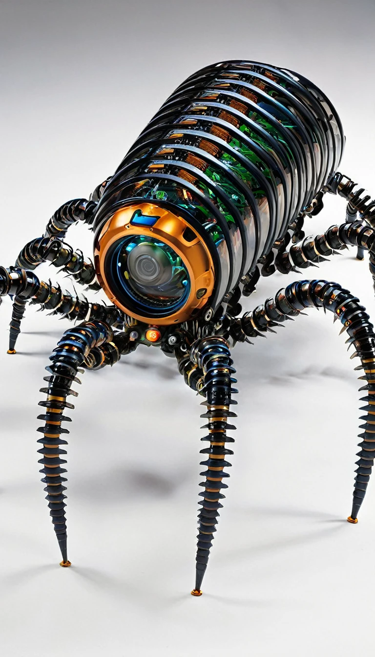 AI centipede robot
The design maintains the centipede's realistic appearance while allowing some parts to be seen through to reveal its internal mechanisms.
Nanotechnology built into the robot's body. A depiction of nanotechnology built into a robot's body.