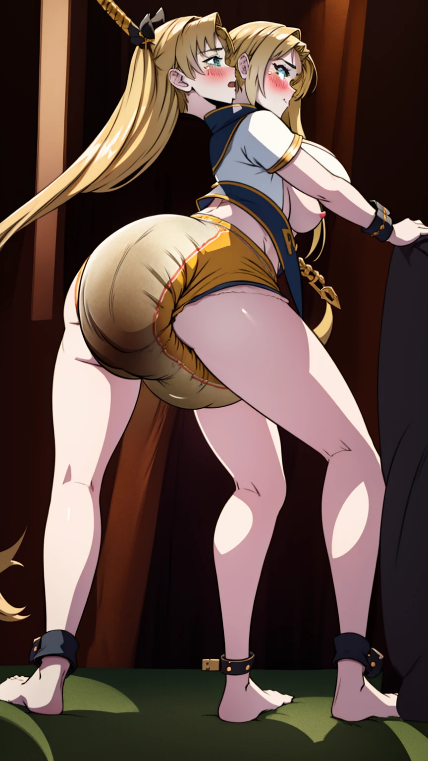 Anime. 1 girl. 1 girl with two heads. . Lovely girl. Siamese twins. Two heads. Slave. Blonde. Long hair. Wavy hair. Green eyes. Beautiful eyes. Perfect eyes. Expressive eyes. Ideal face. Beautiful nose. Snotty nose. 16 years. Big breasts. Beautiful breasts. Cold. Runny nose. Snot. Snot flows from the nose. wants to sneeze. I have to sneeze. A strong, desperate desire to chew. She sneezes. Handkerchief in hands. Covers his nose with his hands. Blows his nose. Urinary incontinence. Wants to pee. I need to pee. A strong, desperate urge to pee. She peed herself. Diarrhea. Wants to poop. I need to poop. A strong, desperate urge to poop. She shit herself. Diaper. Dirty diaper. Thick body. Thick long legs. Thick arms. Big fat belly. Fat butt. Body with two heads. Dirty tunic. Torn tunic. Slave collar. Shackles. Standing. Full height. Fantasy city. Street. Slave market. Many people. Blush. Tears in my eyes. Cry. Beautiful character design. Shiny skin. Whole body. NSFW. Scat. Official art. Extremely detailed CG Unity 8k wallpaper. Ideal lighting. Ultra high resolution 4K. Super detailed 8K resolution. A high resolution.