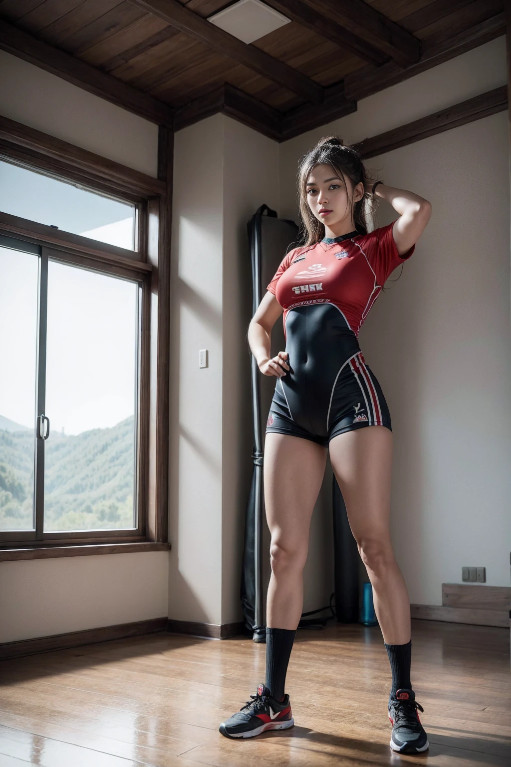Arav woman in diving suit posing on wooden floor, 胸罩和shorts街头服饰, Sports Fashion Photography, 运动和shorts, Hero Muay Thai Stance, mma left-handed stance, shorts, Sports and shirts, Mina Petrovich, mandy jurgens 8 k 1 5 0 mpx, short and small, Victoria Gavrilenko