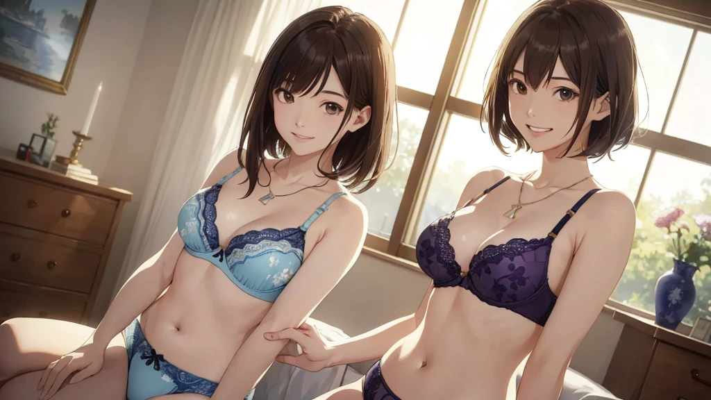 ((Multiple women、Yankee sitting))、(Detailed depiction of a beautiful face)、A kind smile、long hair、Medium Short Hair、Dark Brown Hair、Braiding、、、Cinematic Light、Soft sunlight blur background、White bra and underwear set、Or a set of black bra and underwear、Or a set of red bra and underwear、Or a set of blue bra and underwear、Or wearing a purple bra and underwear set, Or a set of orange bra and underwear、Floral bra、Floral underwear(1.8)。
information(Highest quality:1.2)、Very detailed、High resolution、masterpiece:1,2、Bright colors、Bokeh、Professional Lighting、Physically Based Rendering、Flat Color:0.8、Fine Illustration、Realistic:1.37、Makoto Shinkai style、Name Style、Light brown hair、Elegant update、Short Bob、young woman、Laugh together、ダイナミックなポーズlip、cheek(Dark Brown Hair/)bangs、cheek(direction)、(最高masterpiece1.2)繊細なイラストVery detailed、Break Blue Sky、Detailed Background、20-year-old female、Whole body shot、A shy smile、Through clenched teeth、Through clenched teeth、lip、cheek(Flat Color: 0.8)、(masterpiece: 1,2)、(masterpiece: 1,2)、High resolution、超High resolution、Highest quality、High resolution、Ultra-thin illustration、Makoto Shinkai style、Your Name is Style、long hair、Short Bob、necklace、