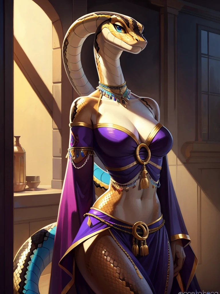 uploaded to e621, от Pixelsketcher, from Bayard Wu, Thomas Benjamin Kennington , from Einhelm, One second, ((face portrait)), BREAK, shake sense, cute look, (detailed lighting of Bonifasco), (detailed Scales), (Detailed skin), (snake), BREAK, ((snake sense)), ((SFV)), ((long thick multi-colored tail)), (Gypsy clothing:1.5), smug smile, half-closed eyes , small waist, wide hips, slim, Perfect body, &quot;don&#39;t worry&quot; style, Sleepy view, (Cinematic lighting), ((detailed information)), (half body shadow), [backlight], [twilight ray], [detailed ambient light], [Gray natural light], [ambient light], (Higher Wildlife Detail), [sharp focus], (questionable content), (shaded), ((masterpiece), sense, medium furry snake, snake face, furry Fantasy art, furry art, high resolution commission, second art, art, Sakimichan is beautiful, masterpiece,  Best quality, Detailed Image, bright colors, detailed face, perfect lighting, perfect shadows, Perfect eyes, girl focus, snake eyes, flawless face,  Very long neck, focus on the face, ((long thick multi-colored tail)) snake, snake girl, snake nose, big long muzzle, 1 girl, One, (masterpiece), (Best quality), (illustration), (Cinematic lighting), long hair, balanced coloring, global illumination, ray tracing, good lighting, Scales, second, split, SFV, full length