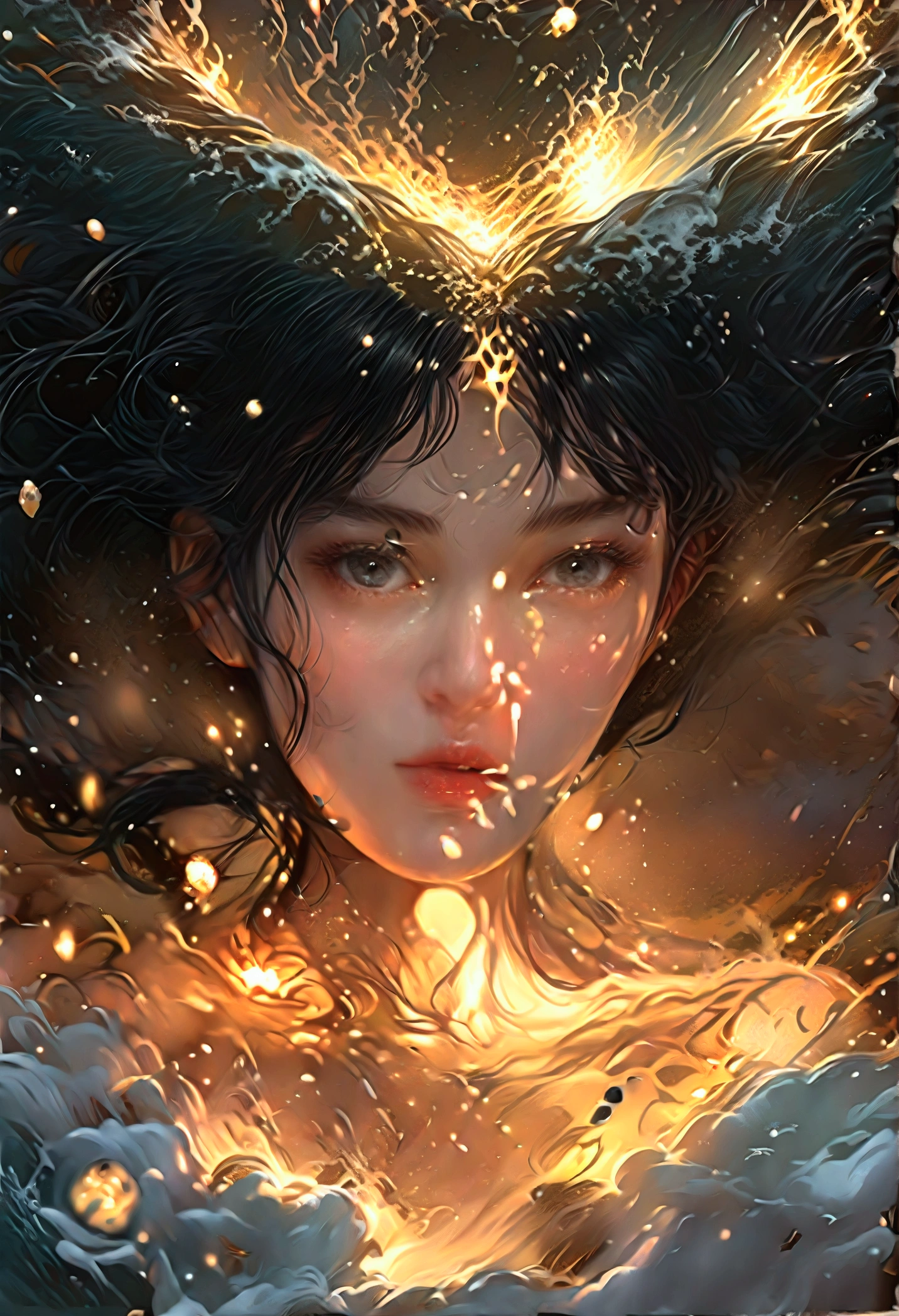 ((Masterpieces with up to 16K resolution:1.6)),Highest quality,it is really amazing,Very detailed,Ultra-high resolution,(Real:1.5),(Realistic:1.5),Increased depth of field,Cinematic Light,
Elegant mature woman,
Long black hair,(Exquisitely detailed face:1.5),Face with a gentle expression,Translucent white skin,Very sensitive skin,Great proportions,Anatomically correct body,
Sexy bikini swimwear,Artistic design,Beautiful and detailed pattern,Detailed fabric texture,Gorgeous necklace,
Coastal landscape at dusk,Dark clouds and dark sky,delay々Continuing sandy beach, Deserted Beach,Dark sea surface,
(Cowboy Shot:1.6),