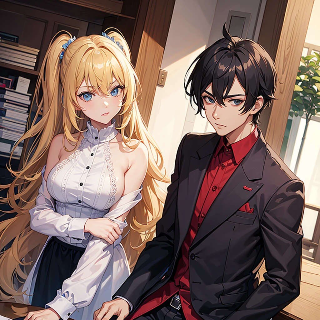 2D handsome guy and beautiful girl duo