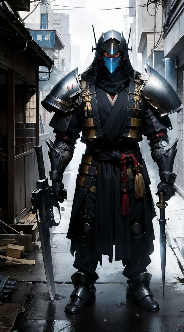 tabletopＲＰＧ、high-detail、(（tchibi：1.2）、Fairy Sniper Night、Sniper rifle lance with a thin and long barrel、outside of house、various colors、thick arms、Thick armored cover thighs、Reinforced armored body、Slim Massive)、Incolor White、Crouching,in fighting　A nomadic robot, in the desert, wearing a disheveled shawl, holding a staff, wearing a large metal hat, rough, rusty, dusty body, thin frame, tall, cyberpunk, Cyborg., Session surreal version of a woman kneeling down on one leg holding a sword in her hand, very beautiful cyberpunk samurai, anime cyberpunk art, cyberpunk samurai, cyberpunk anime art, cyberpunk anime, cgsociety 9, technical cyberpunk anime art number, style of maciej kuciara.1girl, samurai armor, devil mask helmet, intricate, detailed ornaments, cool colors, metallic, Egyptian details, extremely intricate details, luster realistic lighting, trends in cgs society, glowing eyes, facing camera, neon details, surreal details, full body portrait, Japanese atmosphere, global illumination, shadows, rendering octane, 8k, super sharp. cool lolita.