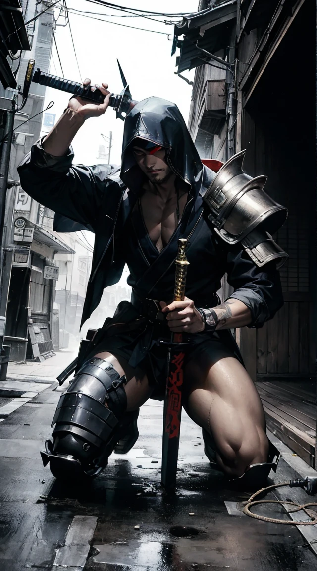 tabletopＲＰＧ、high-detail、(（tchibi：1.2）、Fairy Sniper Night、Sniper rifle lance with a thin and long barrel、outside of house、various colors、thick arms、Thick armored cover thighs、Reinforced armored body、Slim Massive)、Incolor White、Crouching,in fighting　A nomadic robot, in the desert, wearing a disheveled shawl, holding a staff, wearing a large metal hat, rough, rusty, dusty body, thin frame, tall, cyberpunk, Cyborg., Session surreal version of a woman kneeling down on one leg holding a sword in her hand, very beautiful cyberpunk samurai, anime cyberpunk art, cyberpunk samurai, cyberpunk anime art, cyberpunk anime, cgsociety 9, technical cyberpunk anime art number, style of maciej kuciara.1girl, samurai armor, devil mask helmet, intricate, detailed ornaments, cool colors, metallic, Egyptian details, extremely intricate details, luster realistic lighting, trends in cgs society, glowing eyes, facing camera, neon details, surreal details, full body portrait, Japanese atmosphere, global illumination, shadows, rendering octane, 8k, super sharp. cool lolita.