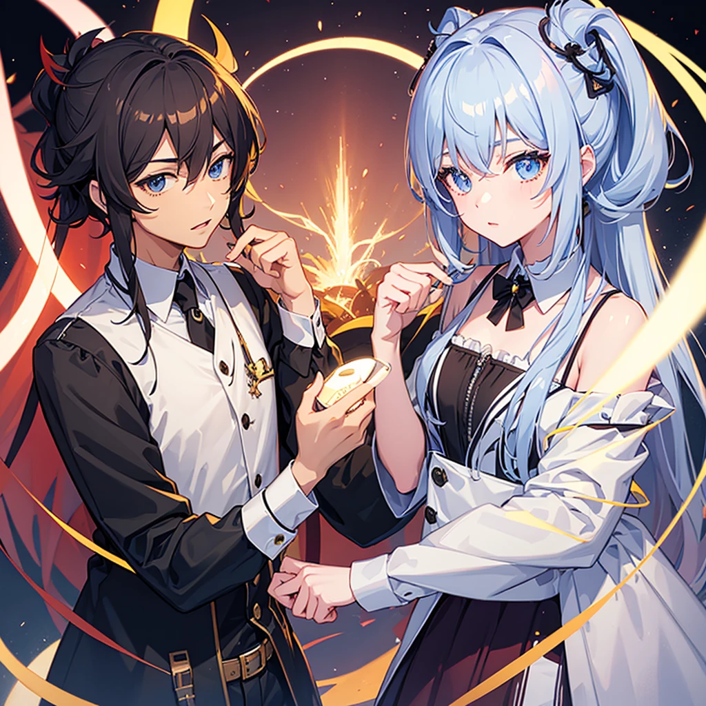2D handsome boy and beautiful girl duo VTuber