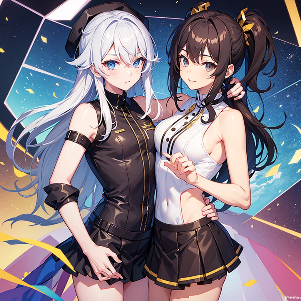 2D handsome boy and beautiful girl duo VTuber