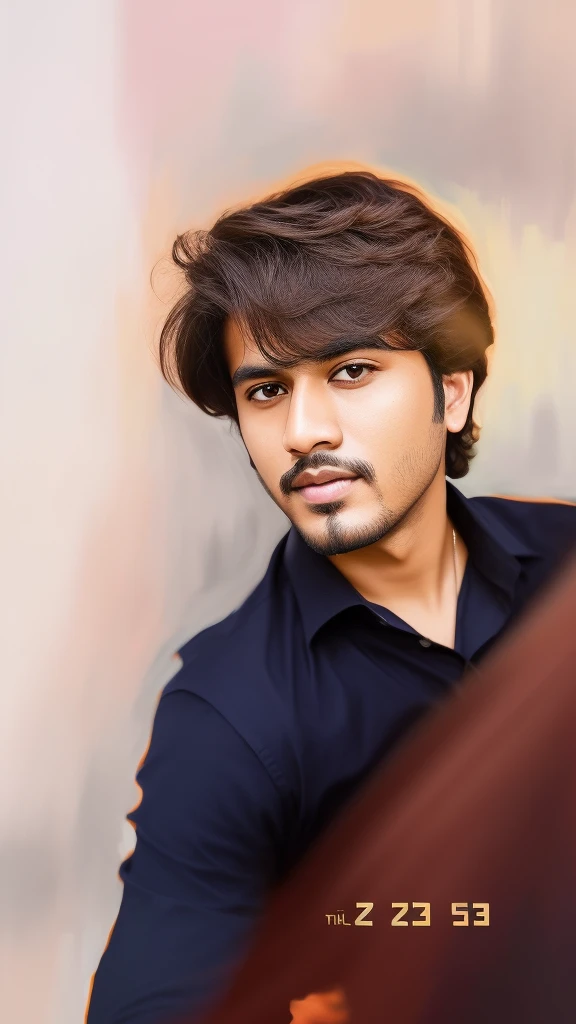 there is a man with a tie and a shirt on, portait photo profile picture, edited in photoshop, in a oil painting style, color photograph portrait 4k, digital art but photo, handsome face, [ digital art ]!!, inspired by Bikash Bhattacharjee, made with photoshop, realistic portrait photo, high quality portrait, good looking face