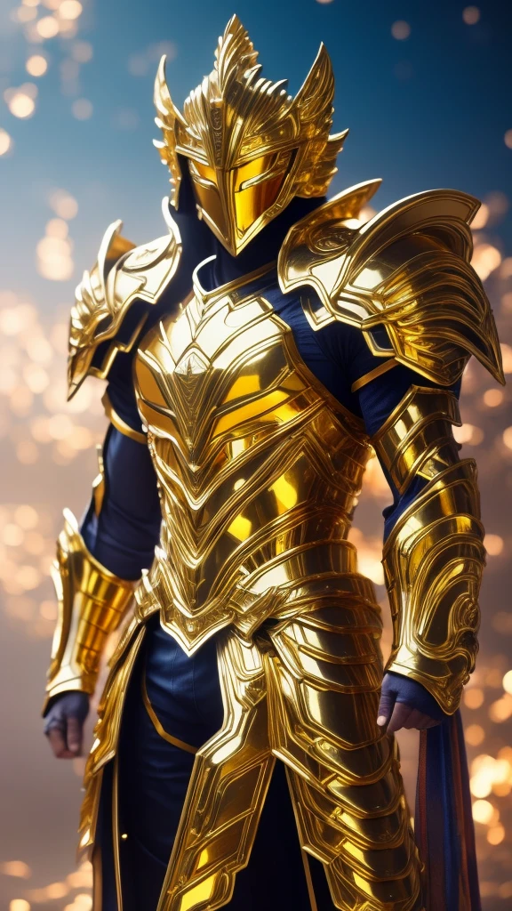 Saint Seiya,Gold Armor,Movie Light,Realistic,highly detailed,bright, universe, nebula, detailed, Ultra-realistic, Beautiful backgrounds are trending, bright background, Attention to detail,8k --niji 5 --style expressive --s 400