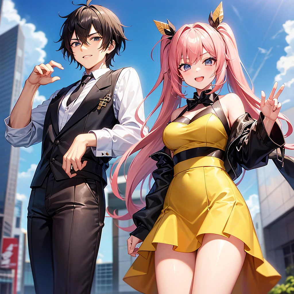 2D handsome guy and beautiful girl duo VTuber More cool