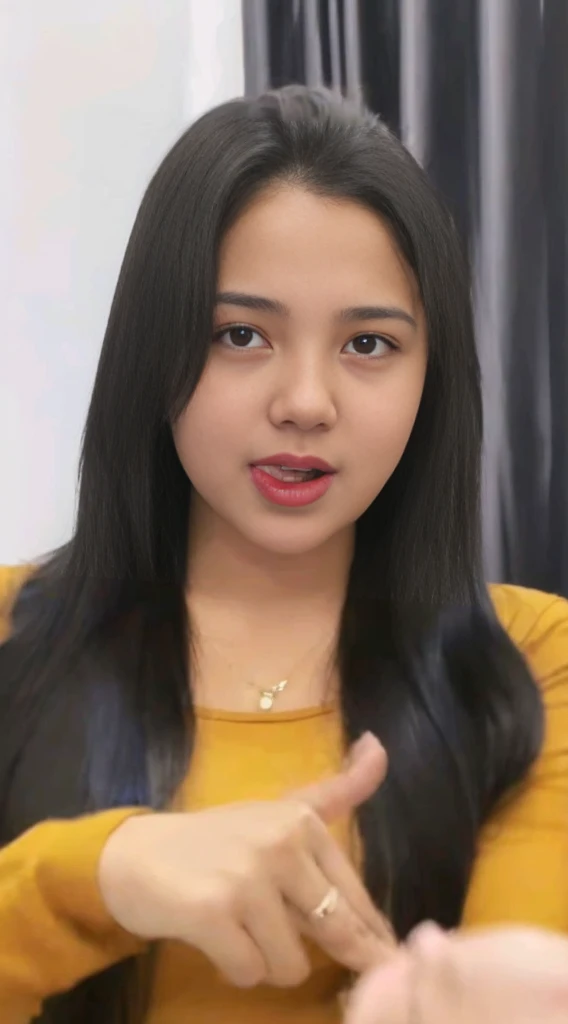 (Indonesian_high_school_uniform), detailed face, detailed eyes, thick huge breasts, detailed skin, looking at Viewer, clear light, (8k, RAW photo, best quality, masterpiece: 1.4), (realistic, realistic: 1.37), ultra-high resolution, photorealistic, high resolution, solo, wide muscular hips, realistic face, (detailed face), sexy pose, sitting on the edge of a table with legs out, black hair Color, (busty), clean armpit, six pack belly, large breasts, 19-years-old-girl, perfect thighs, muscular thighs, muscular arms, arms down, wearing sexy blue grey short skirt, wearing white closed-button tight shirt, asian goddess, long hair, perfect hairstyle, muscular belly, thick wide muscular hips, muscular arm, curvy body, tall body, smooth body, smooth legs, smooth skin, long shot view, low angle shot, medium distance from viewer, over head capture