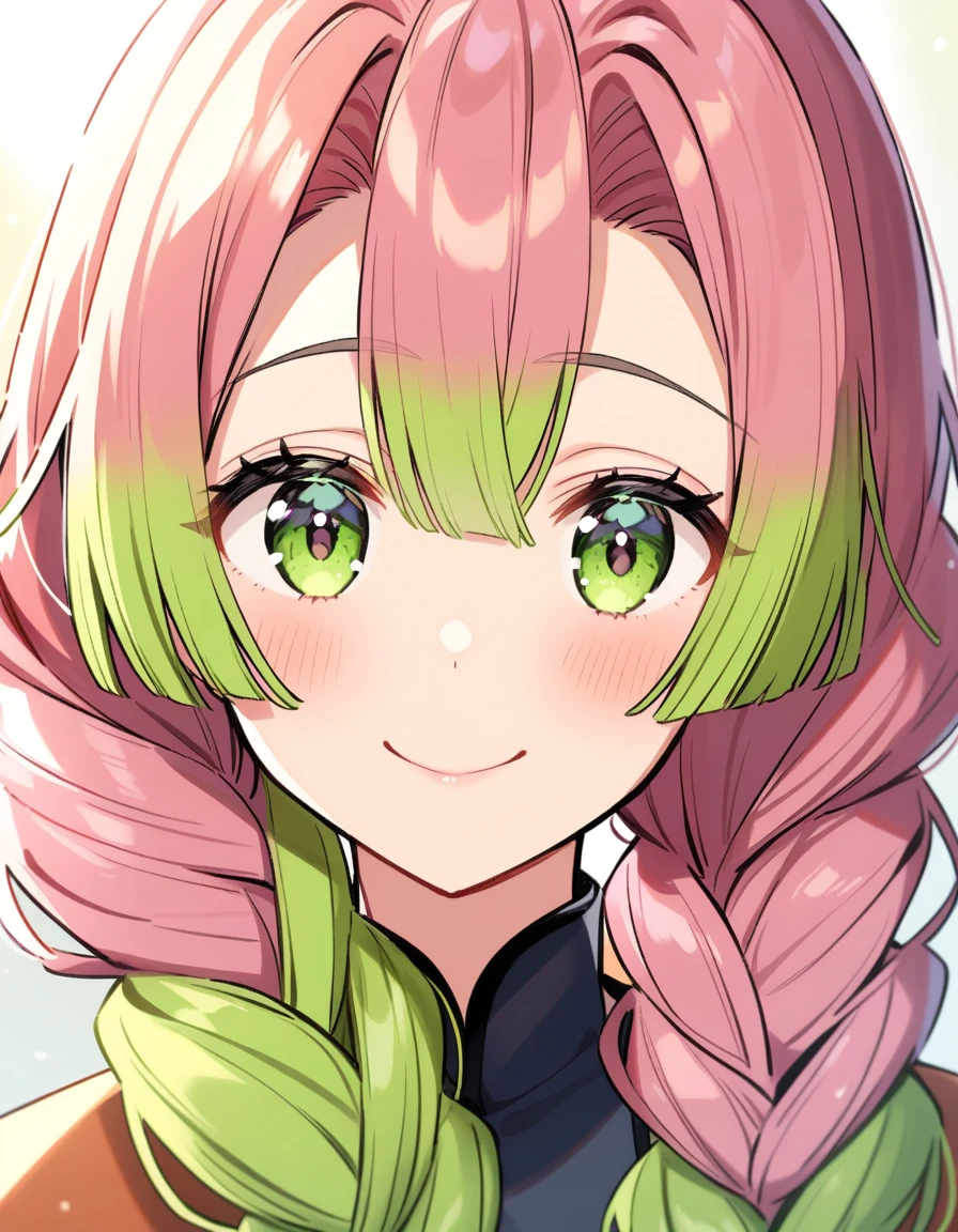 mitsuri kanroji, portrait, smiling