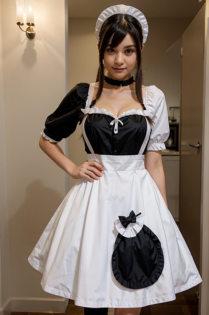 Maid cosplay 
