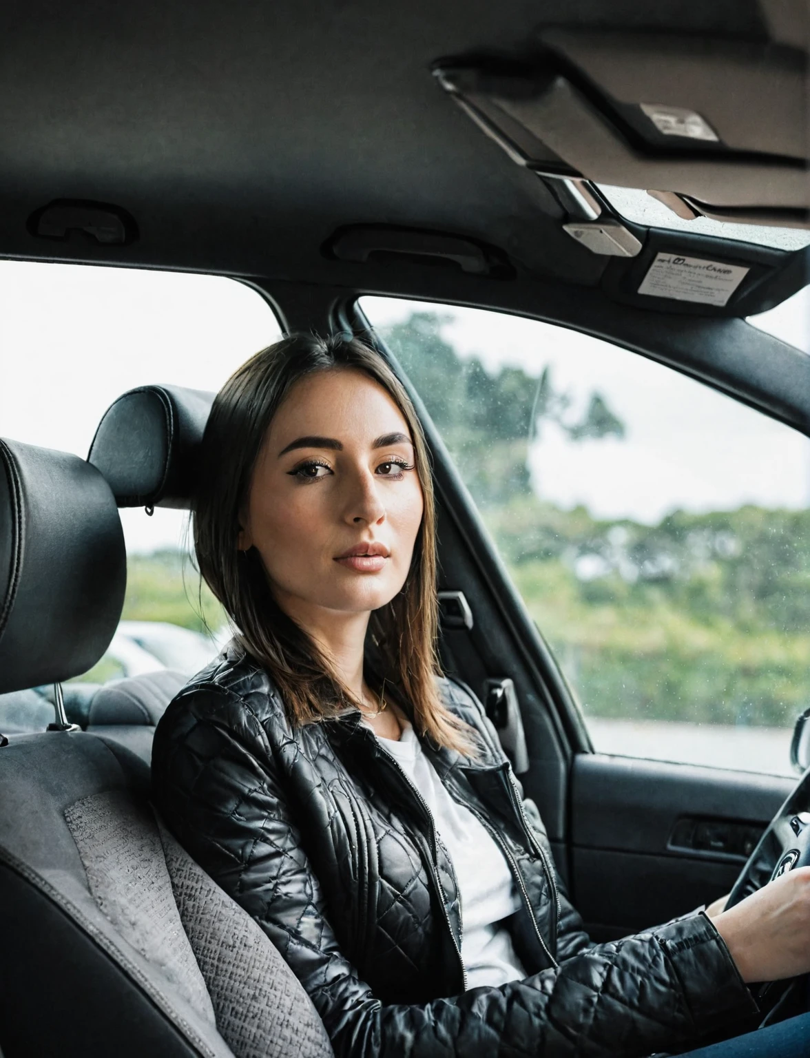 In the car 