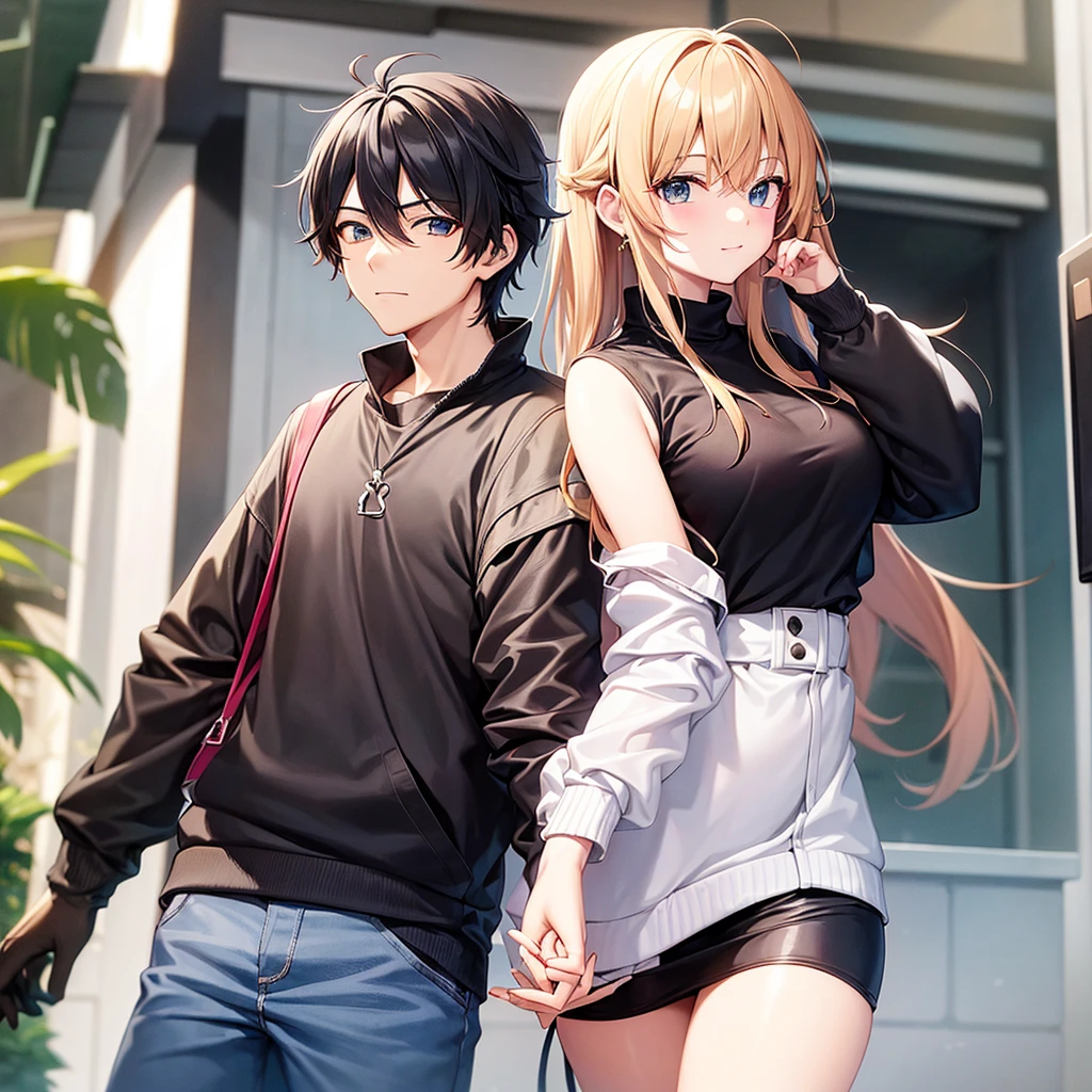 2D handsome guy, beautiful girl duo, VTuber, more cool, friendly couple
