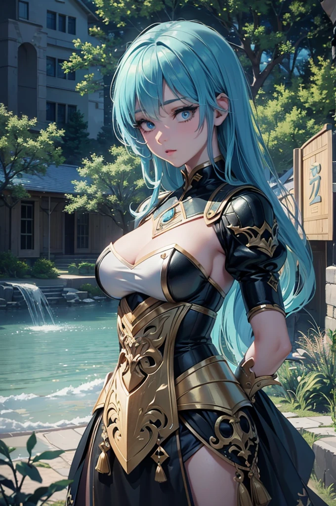 A fantasy world, anime-style village in the mountains, pixel art style, beautiful detailed eyes, beautiful detailed lips, extremely detailed eyes and face, long eyelashes, detailed architecture, intricate landscapes, vibrant colors, warm lighting, (best quality,4k,8k,highres,masterpiece:1.2),ultra-detailed,(realistic,photorealistic,photo-realistic:1.37),pixelart,8k,cinematic lighting,muted color palette,volumetric fog,depth of field,detailed foliage,atmospheric